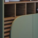 Ver imagem 5 de Cristaleira e Aparador Buffet para Sala Jurerê Hortelã Amêndoa – Colibri