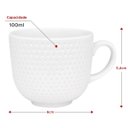 Ver imagem 3 de Kit 6 Xícaras de Porcelana com Pires de Bambu 100ml