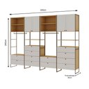 Ver imagem 4 de Closet 4 Portas 12 Gavetas Infinity Savana/Branco