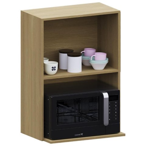 Armário de Cozinha 60cm com Nicho Micro-ondas Mirella Freijó L01 - Mpozenato