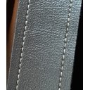 Ver imagem 3 de Espelho Redondo Decorativo Adnet 80 cm Preto com Moldura e Suporte em Alumínio e Alça em Couro Ecoló