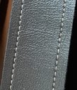 Ver imagem 3 de Espelho Redondo Decorativo Adnet 80 cm Preto com Moldura e Suporte em Alumínio e Alça em Couro Ecoló