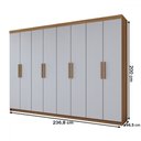 Ver imagem 4 de Guarda-roupa Casal Aurora 8 Portas 4 Gavetas - Panorama Móveis