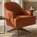 Ver imagem 2 de Poltrona Decorativa Naomi Base Giratoria Linho Color Trend Tca 303 Moll