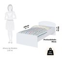 Ver imagem 3 de Cama Infantil 100% MDF Lola Espresso Móveis Branco/Brilho