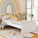 Ver imagem 1 de Cama Infantil 100% MDF Lola Espresso Móveis Branco/Brilho