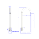 Ver imagem 2 de Bica de Mesa M Deca You Summer Gold para Cuba e Lavatório - Deca Deca Metais