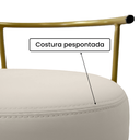Ver imagem 6 de Kit 2 Banqueta Decorativa Sala e Área Gourmet Ferro Corino:off-white