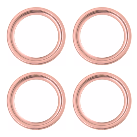 Kit C/4 Porta Grelha Ralo Redondo 15x15 Suporte Inox Rose