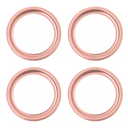 Ver imagem 1 de Kit C/4 Porta Grelha Ralo Redondo 15x15 Suporte Inox Rose