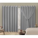 Ver imagem 3 de Cortina Blackout PVC 4,00m X 2,40m Com Voil Cinza