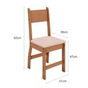 Ver imagem 4 de Kit 2 Cadeiras para Sala de Jantar Milano Fosco-poliman - Carvalho / Savana