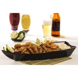 Conjunto de Barca Sushi 3,5l 6 Peças Preto em Polipropileno Linha Tropical Vem - 3