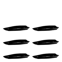 Conjunto de Barca Sushi 3,5l 6 Peças Preto em Polipropileno Linha Tropical Vem - 1