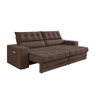 Sofá Oscar Plus 2,30m Retrátil/reclinável Suede Marrom - Xflex - 3
