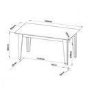 Ver imagem 2 de Mesa de Jantar Requinte 160x90cm Mel Blonde Off White Viero