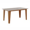 Ver imagem 1 de Mesa de Jantar Requinte 160x90cm Mel Blonde Off White Viero