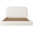 Ver imagem 7 de Cama Casal Flutuante com Cabeceira 140cm Aura W01 Bouclê Cru - Lyam Decor