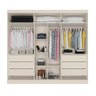 Guarda Roupa Oxford 6 Portas 6 Gavetas Espelhado Mdf - Mademarcs - 3