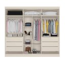 Ver imagem 3 de Guarda Roupa Oxford 6 Portas 6 Gavetas Espelhado Mdf - Mademarcs
