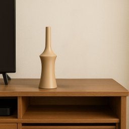 Vaso em Cerâmica Bege 33x9,5cm - 2