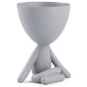 Ver imagem 1 de VASO BOB EM POLIRESINA COR CINZA