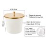 Lixeira Cesto de Lixo Pia Cozinha Banheiro 3 Litros Branca com Tampa Inox Dourado Gold Alto Padrão - 2
