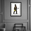 Ver imagem 1 de Quadro Chewbacca Rock - 60x48 Cm 33x24cm:madeira Branca