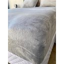 Ver imagem 4 de Lençol De Plush Casal Toque Macio Quentinho Inverno Cinza