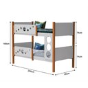 Ver imagem 4 de Beliche Solteiro Reforçada Star Branco com Mel Classe a