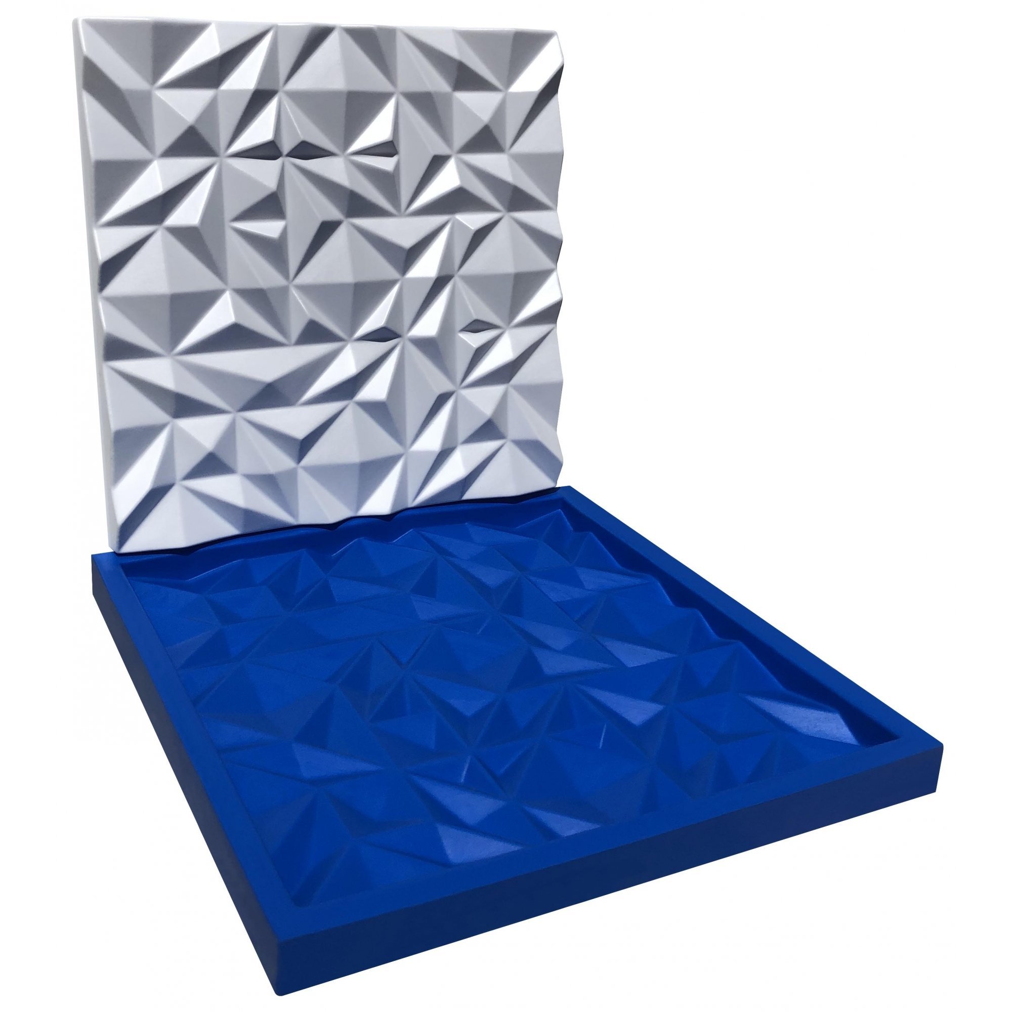 Forma Silicone Gesso Parede 3D - Esmeralda - 6