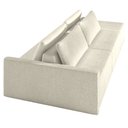 Ver imagem 6 de Sofá Ilha Modulado Milos 252cm Puff Lateral Bouclê Bege G33 - Gran Belo