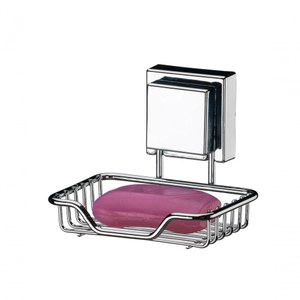 Saboneteira com Ventosa Future Quadrado 7003 Inox Cromado