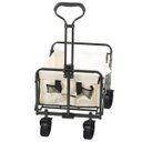 Ver imagem 3 de Carrinho Vagao Utilitario Roda Grande Carga Dobravel Resistente Caçamba Grande Capacidade Armazename