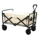 Ver imagem 1 de Carrinho Vagao Utilitario Roda Grande Carga Dobravel Resistente Caçamba Grande Capacidade Armazename