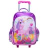 Kit Mochila de Rodinhas + Lancheira Térmica + Estojo Happy Pony Yins Rosa - 2