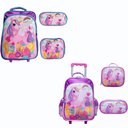 Ver imagem 3 de Kit Mochila de Rodinhas + Lancheira Térmica + Estojo Happy Pony Yins Rosa
