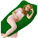 Ver imagem 1 de Travesseiro Gigante Happy Line 150 x 70 cm - Verde