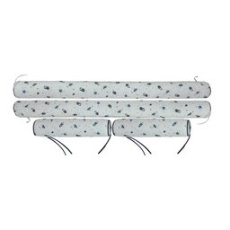 Kit Protetor de Mini Cama 100% Algodão Percal 200 Fios Rolinho Moderninhos 08 Peças:space - 3