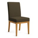 Ver imagem 2 de Cadeira de Jantar Brisa Linho Base de Madeira - Pallazio Cor:Marrom Café