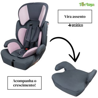 Cadeira para Auto Assento Infantil 9 Á 36 Kg Styll Grafite/rosa - 4