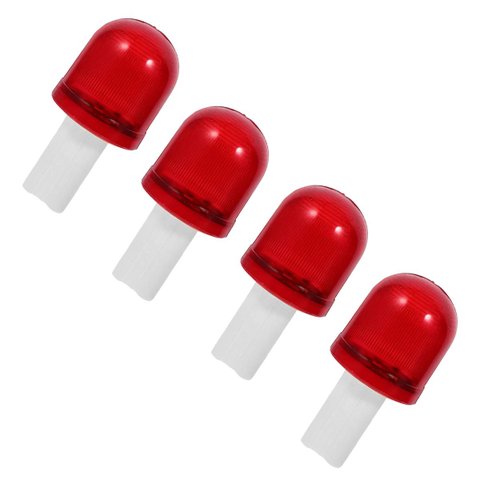 Sinalizador Luz LED Kit 4 Uni Alerta Cone Obra Rodovia Avenida Estrada Spot Balizador Emergencia Seg