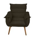 Ver imagem 4 de Poltrona Decorativa Cuba Suede Marrom - MV Estofados Shop