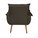 Ver imagem 6 de Poltrona Decorativa Cuba Suede Marrom - MV Estofados Shop