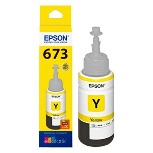 Tinta Epson T673 T673420 Amarelo | L800 L810 L805 L1800 L850 | 70ml - Cartucho &amp; Cia