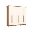 Ver imagem 2 de Guarda Roupa Casal Leblon 06 Portas Cinamomo/Off White Henn