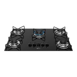 Cooktop a Gás Fischer Fit Line com 5 Bocas Preto Bivolt 36360[102676] - 3