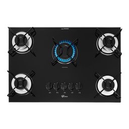 Cooktop a Gás Fischer Fit Line com 5 Bocas Preto Bivolt 36360[102676] - 4