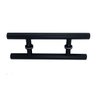 Puxador 40 Cm Inox Porta Vidro Pivotante H Tubular Preto - 6