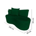 Ver mais imagens de Namoradeira Sofá 2 Lugares Yara Orgânica Bouclé Verde